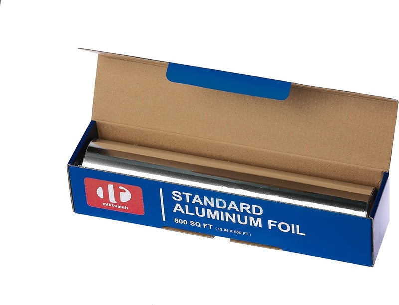MNTLO Standard Aluminum Foil - 12" x 500 SQ FT - for Grilling, BBQ, Cooking, Food Preservation & Storage, Commercial & Kitchen Use - Image 2